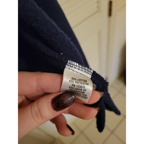 Breckenridge Full Zip Christmas Holiday Ugly Cardigan Sweater Blue Womens Large - Picture 3 of 9